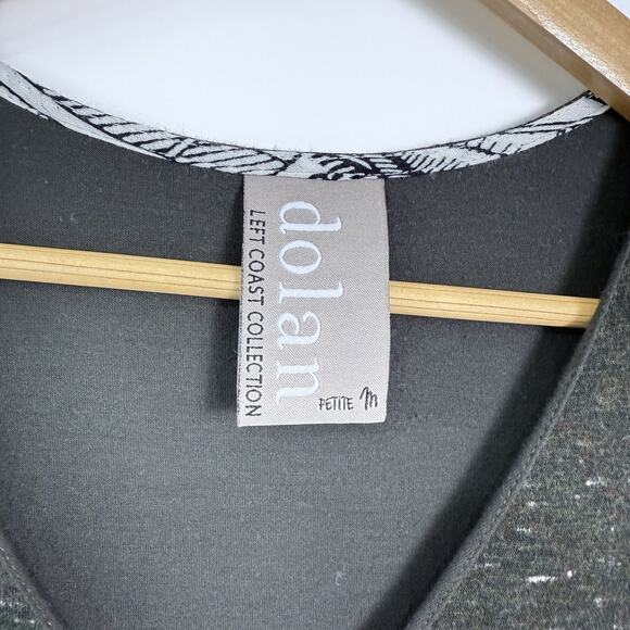 Dolan Slub Knit Mini‎ Dress Size Petite M Heathered Dark Green Soft Stretchy - Picture 5 of 9